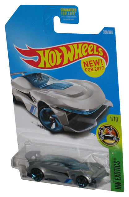 Hot Wheels HW Exotics 1/10 (2017) Silver Gazella R Toy Car 358/365