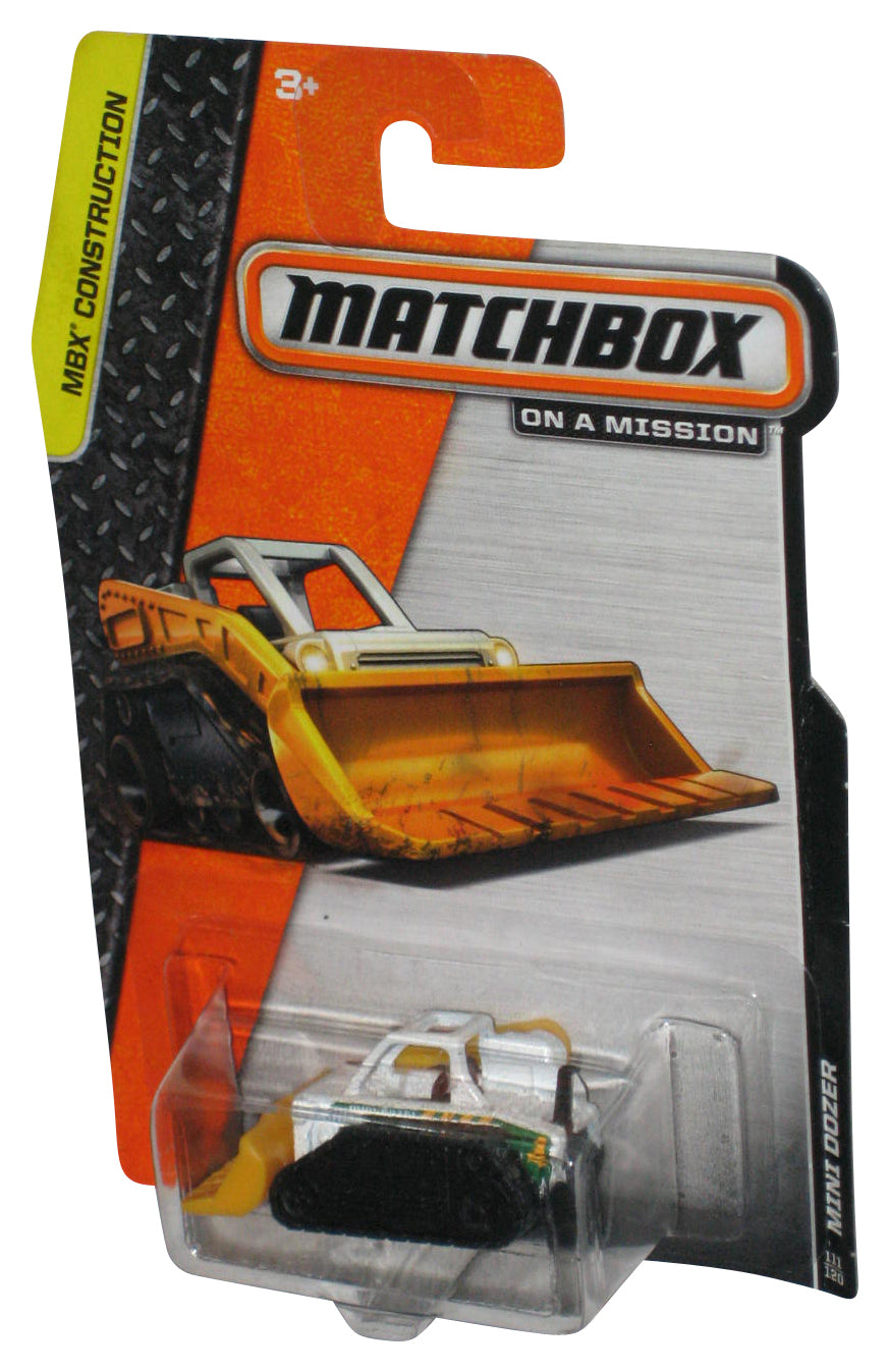 Matchbox MBX Construction (2013) White & Yellow Mini Dozer Toy 111/120