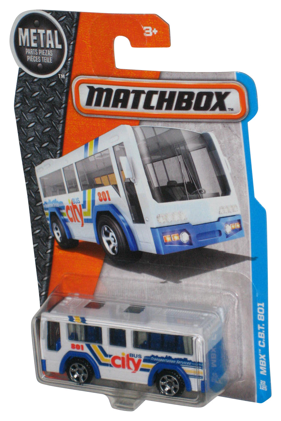 Matchbox MBX C.B.T. 801 (2015) White City Bus Metal Toy 22/125