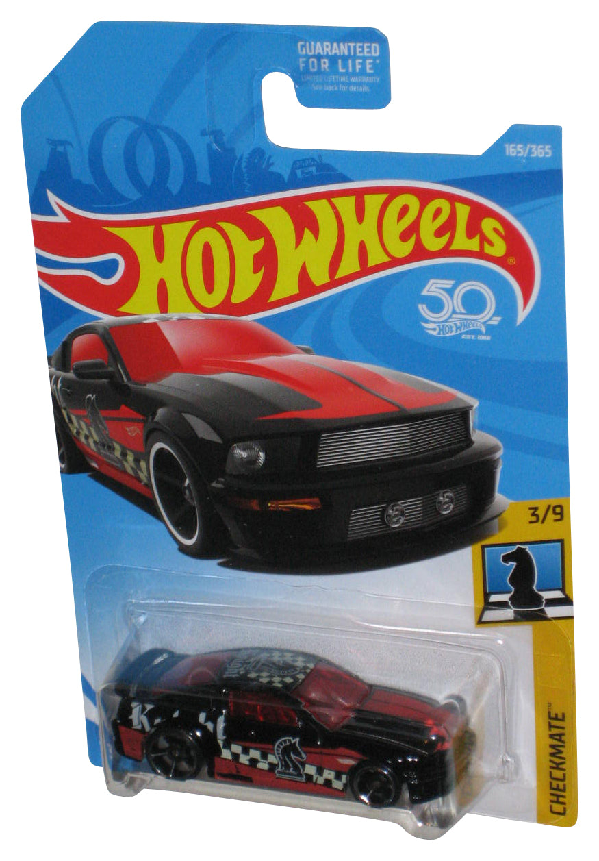 Hot Wheels Checkmate 3/9 (2017) Black & Red '07 Ford Mustang Car 165/365