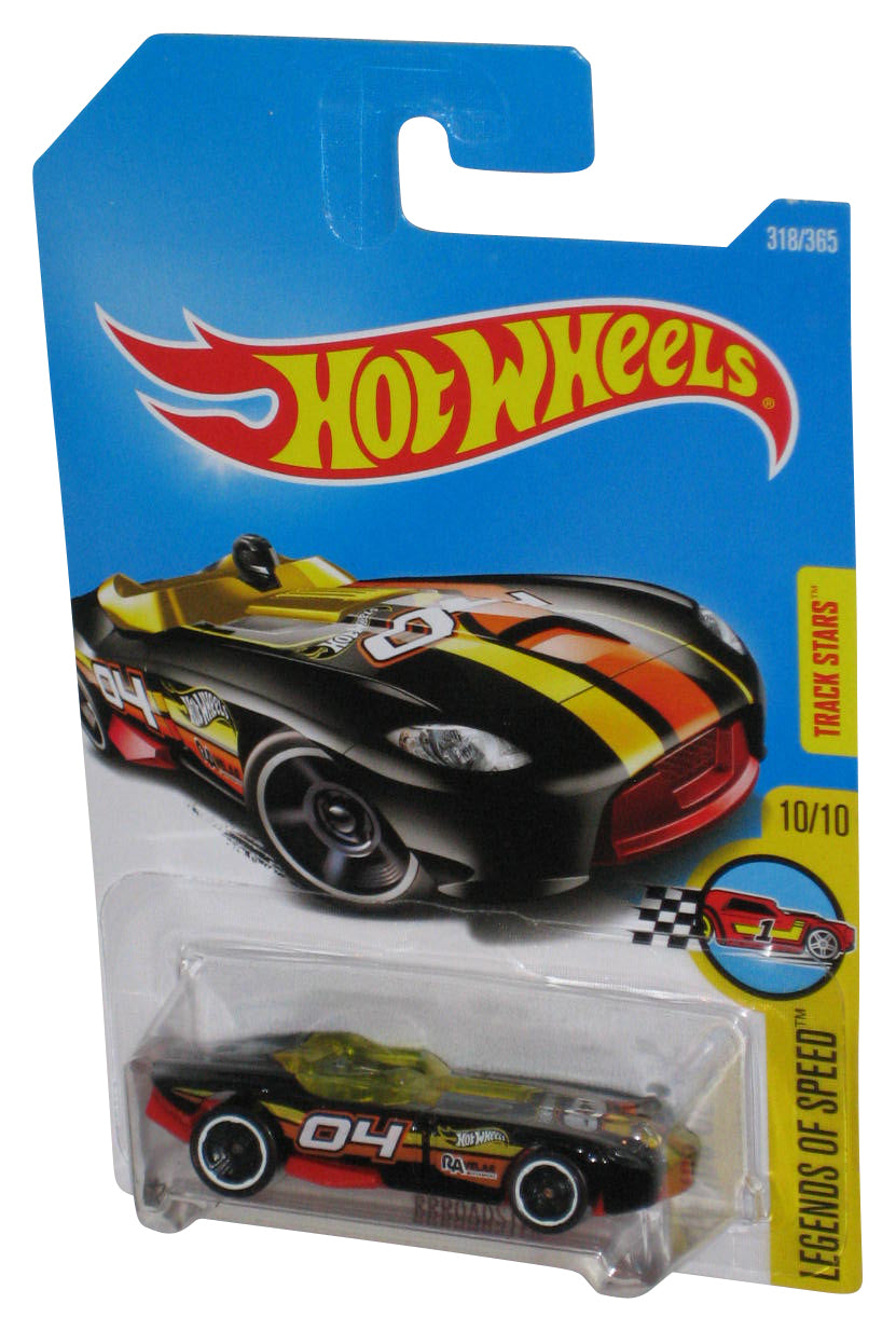 Hot Wheels Legends of Speed 10/10 (2015) Black Rrroadster Toy Car 318/365