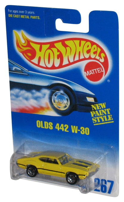 Hot Wheels Olds 442 W-30 (1991) Mattel Yellow New Paint Style Car #267