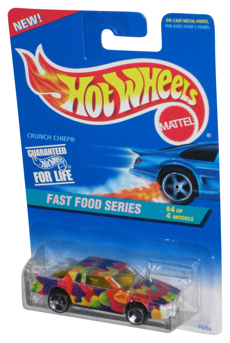 Hot Wheels Fast Food Series 4/4 (1995) Crunch Chief Toy Car #419