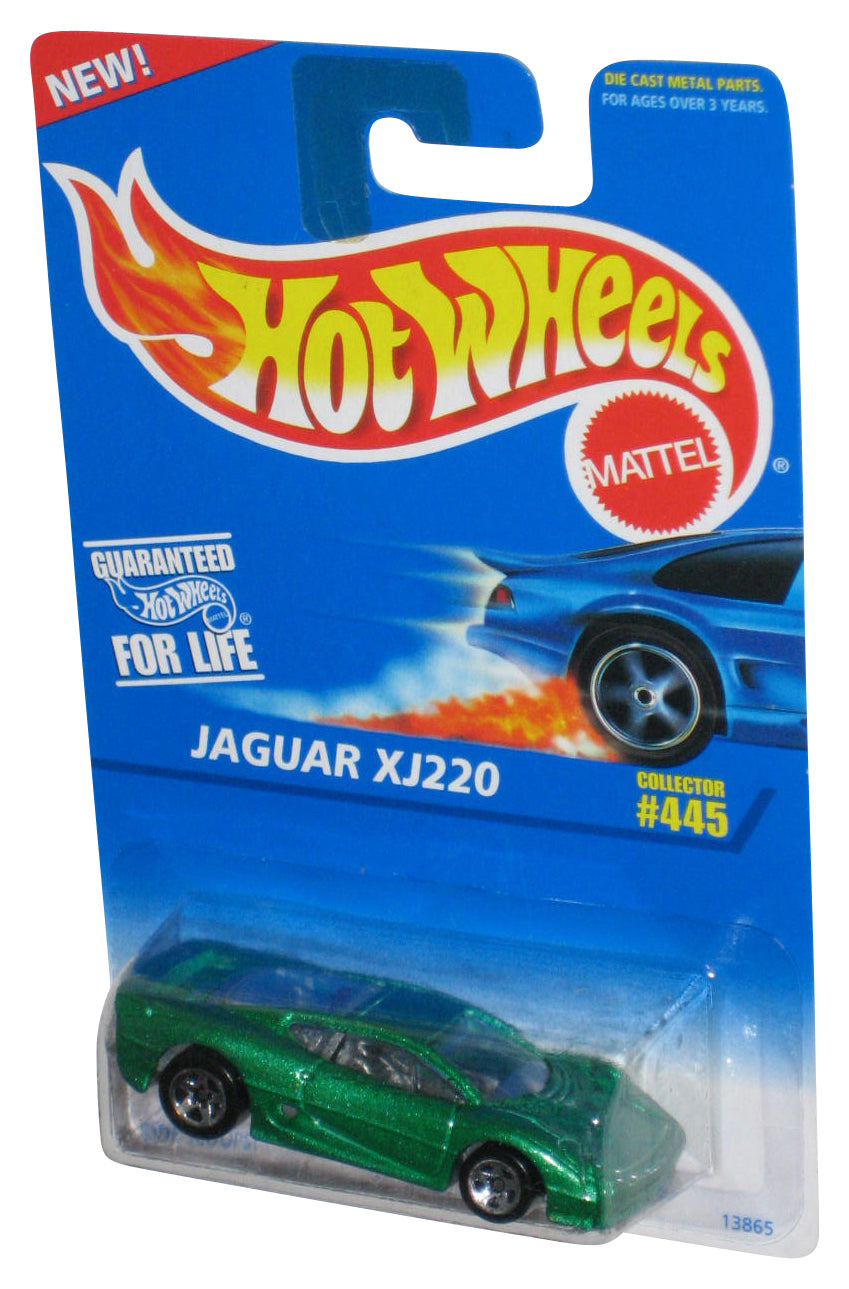 Hot Wheels Jaguar XJ220 (1995) Mattel Green Die-Cast Toy Car #445