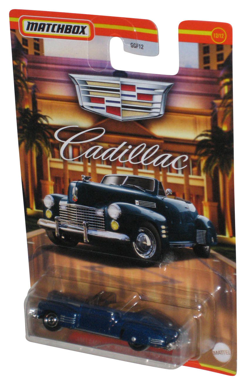 Matchbox 1941 Cadillac Series 62 Convertible Coupe (2020) Blue Toy Car 12/12