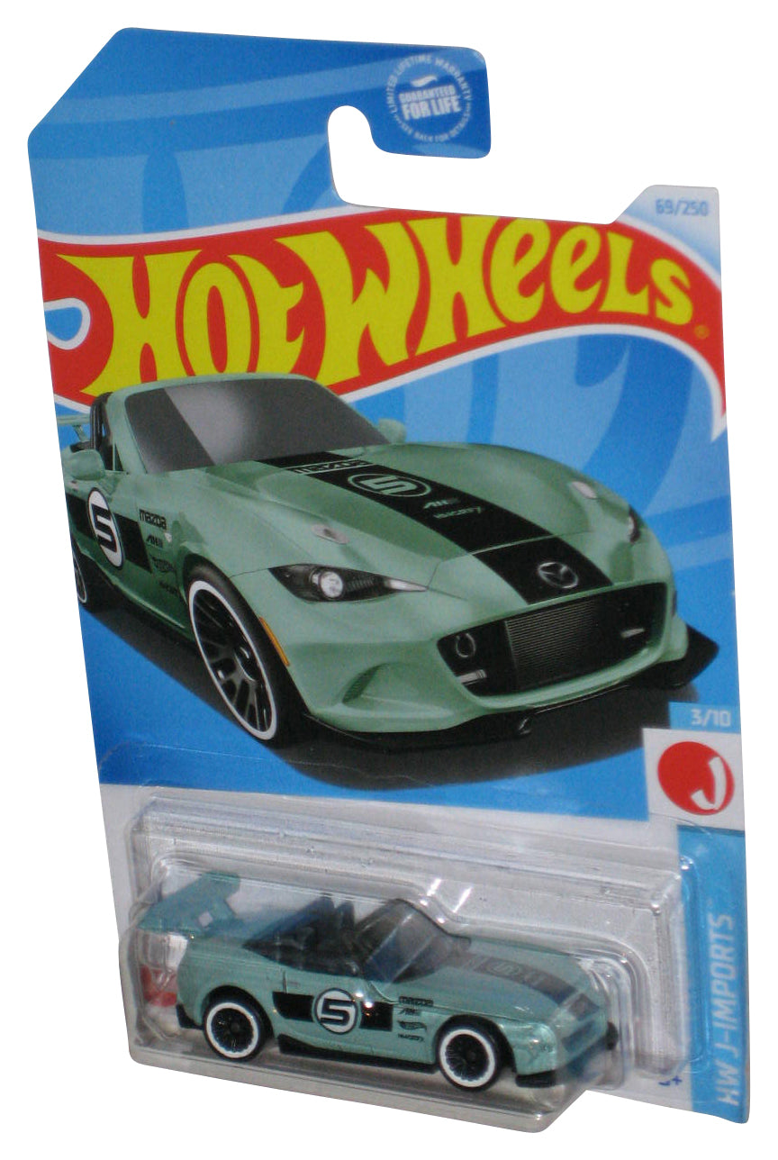 Hot Wheels HW J-Imports 3/10 (2021) Green '15 Mazda MX-5 Miata Toy Car 69/250