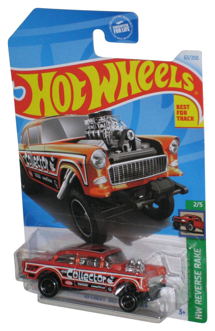 Hot Wheels HW Reverse Race 2/5 (2021) Orange '55 Chevy Bel Air Gasser Car 63/250