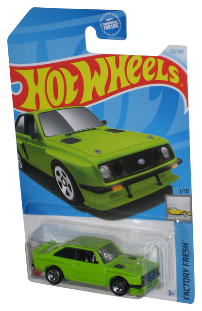 Hot Wheels Factory Fresh 1/10 (2021) Green Ford Escort RS2000 Toy Car 23/250