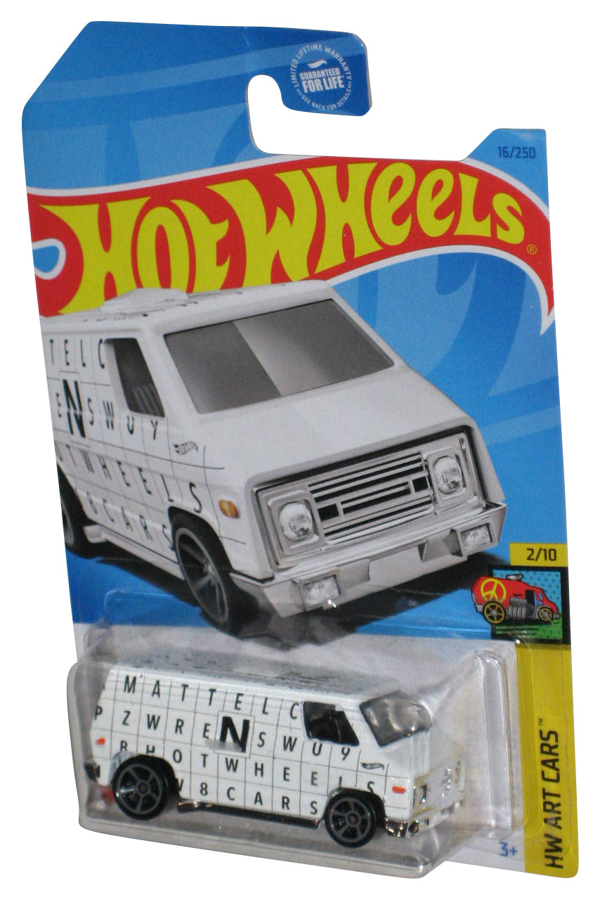 Hot Wheels HW Art (2021) Mattel White 70s Van Die-Cast Toy 16/250