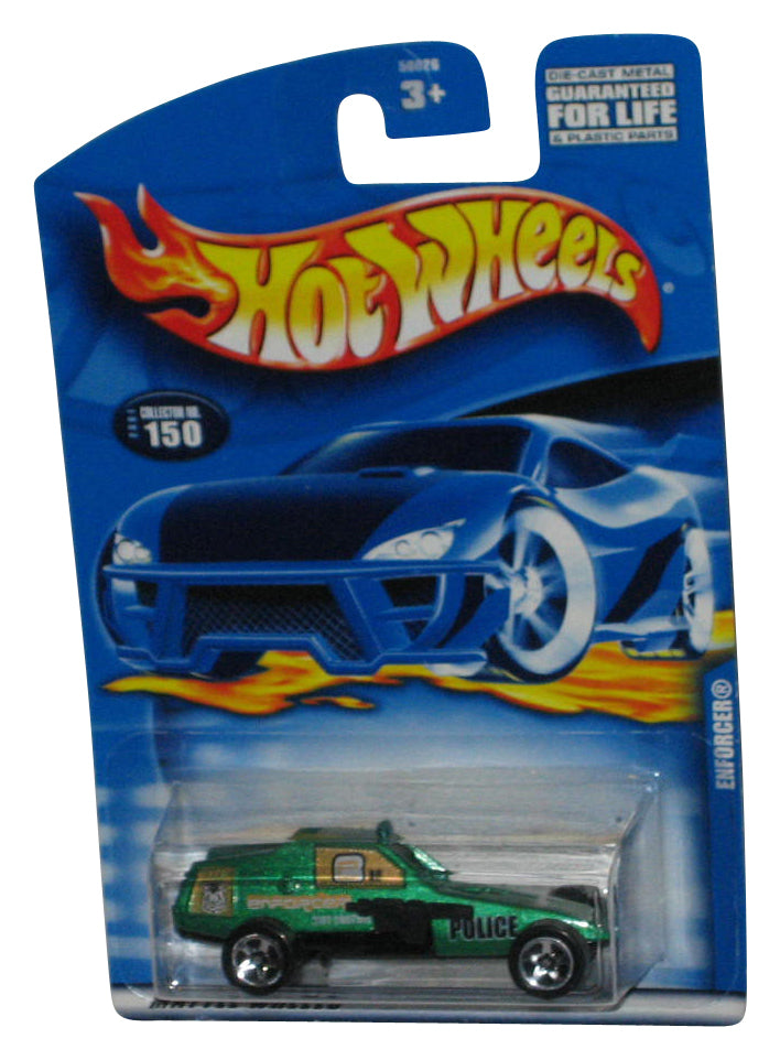 Hot Wheels Green Police Enforcer (2001) Mattel Die-Cast Toy Car #150