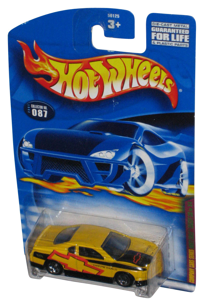 Hot Wheels Company Cars Series 3/4 (2001) Yellow Monte Carlo Concept Toy #087