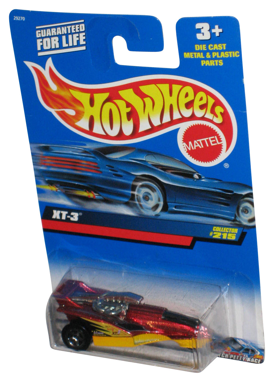 Hot Wheels XT-3 (1999) Mattel Red & Yellow Collector Toy Car #215