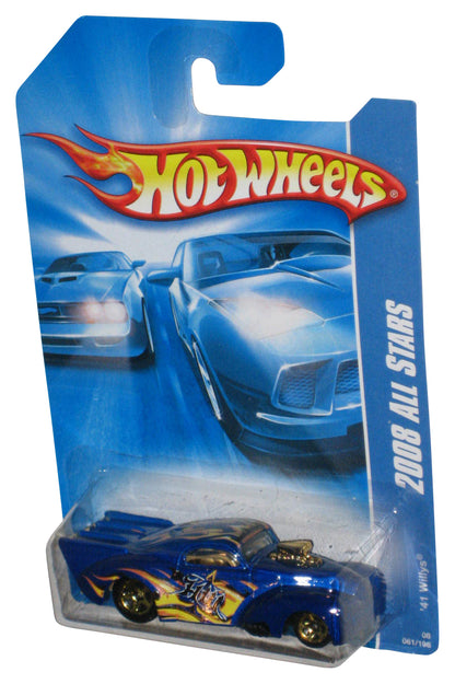 Hot Wheels 2008 All Stars Blue '41 Willys Toy Car 061/196