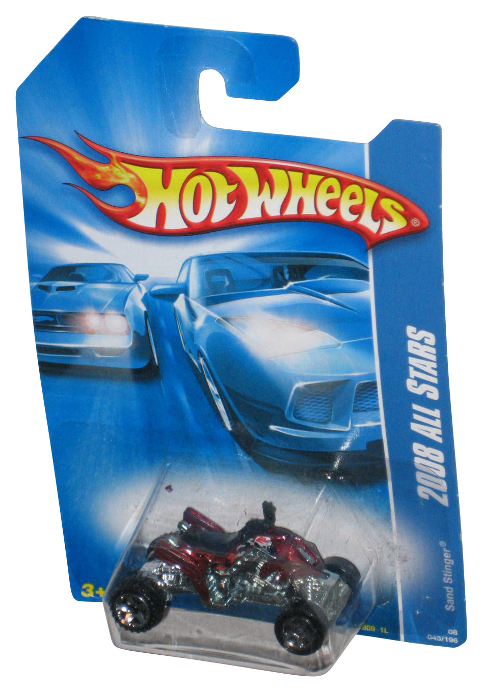 Hot Wheels 2008 All Stars Red Sand Stinger Mattel Die-Cast Toy Car 043/196