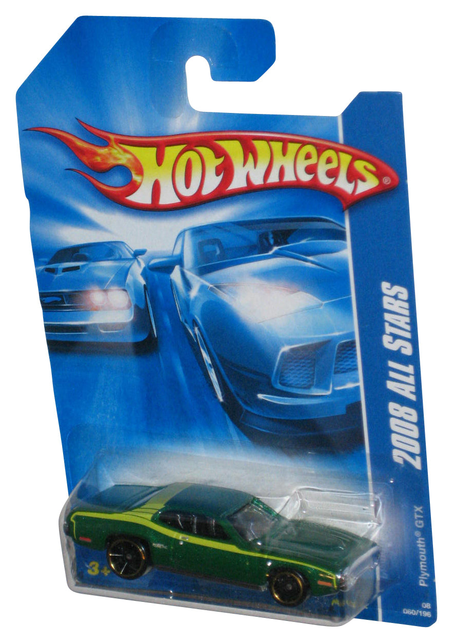 Hot Wheels 2008 All Stars Green Plymouth GTX Toy Car 060/196