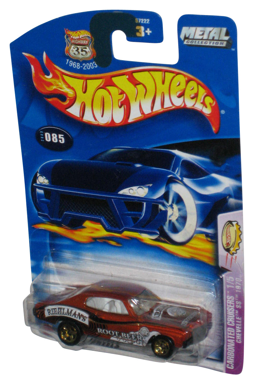 Hot Wheels Carbonated Cruisers 1/5 (2003) Chevelle SS 1970 Root Beer Toy Car #085