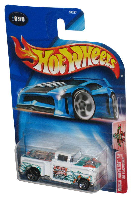 Hot Wheels Radical Wrestlers 1/5 (2003) '56 Flashsider Mundo Lucha White Toy Truck #090