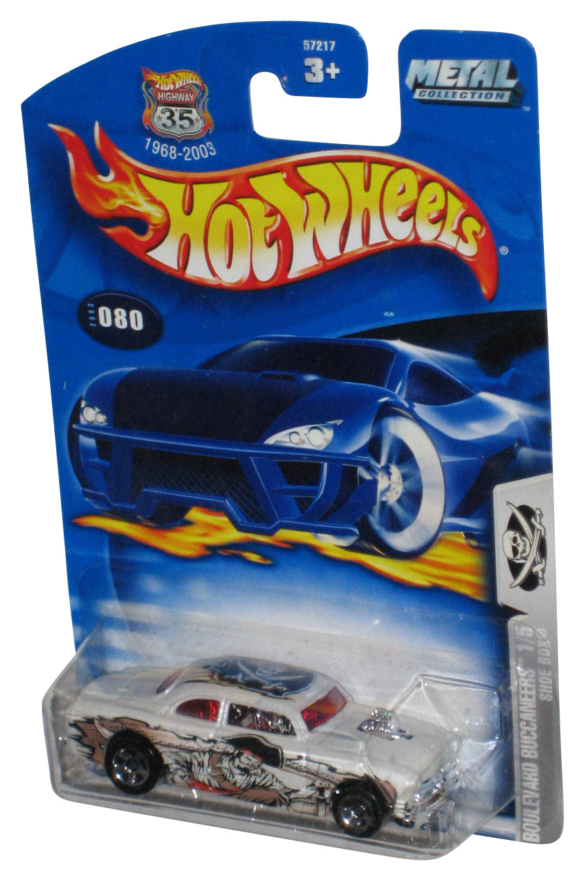 Hot Wheels Boulevard Buccaneers 1/5 (2003) White Shoe Box Toy Car #080