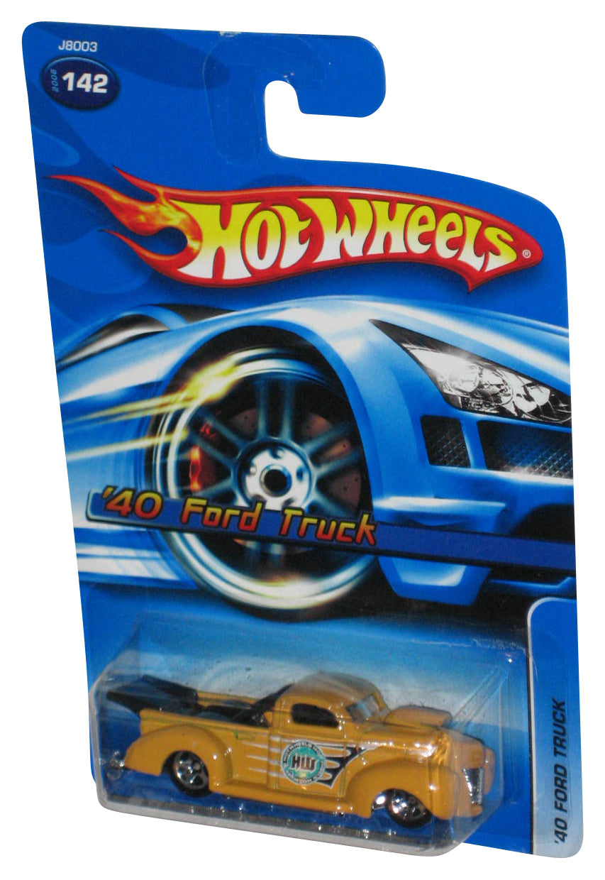 Hot Wheels Yellow '40 Ford Truck (2006) Mattel Die-Cast Toy #142