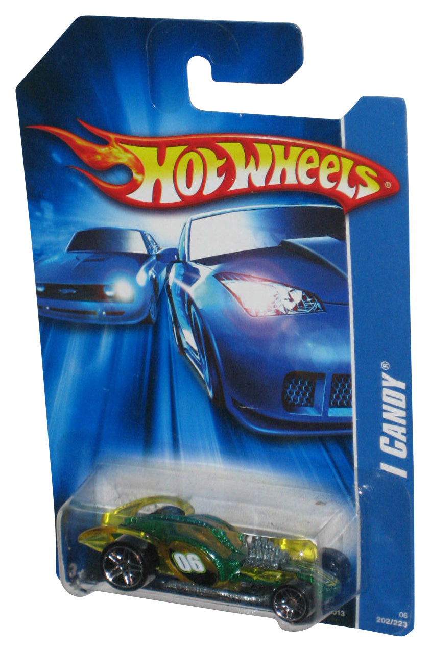 Hot Wheels I Candy (2006) Mattel Yellow & Green Toy Car 202/223