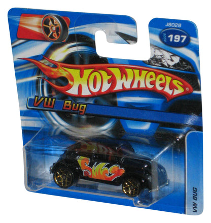 Hot Wheels VW Bug (2006) Mattel Black Die-Cast Toy Car #197 - (Short Card)