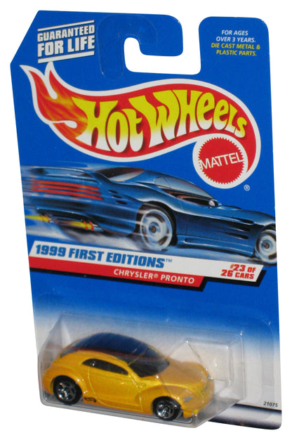 Hot Wheels 1999 First Editions 23/26 (1998) Yellow Chrysler Pronto Car #928