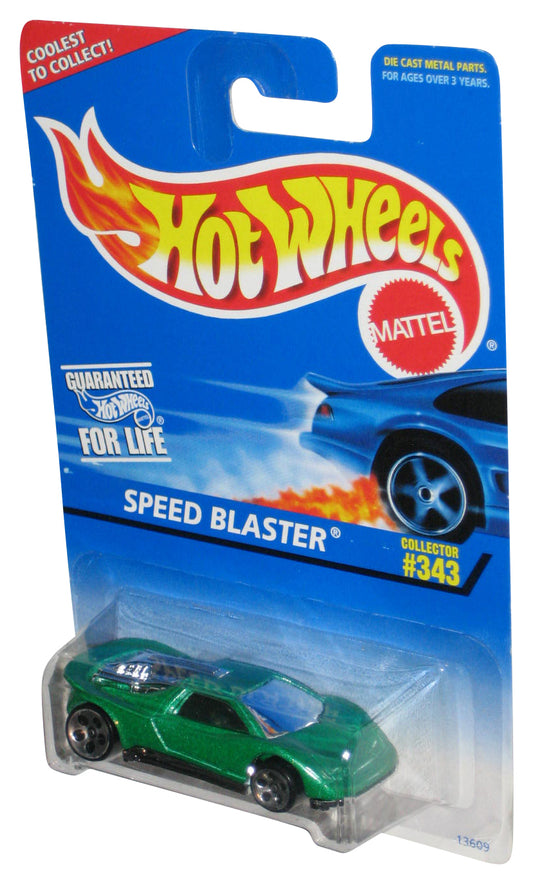 Hot Wheels Speed Blaster (1996) Mattel Collector Green Toy Car #343