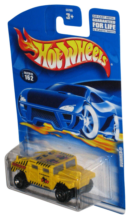Hot Wheels Yellow Hummer (2001) Mattel Die-Cast Toy Car #162