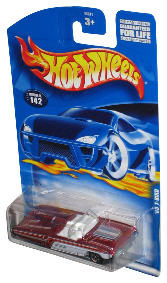 Hot Wheels Red '63 T-Bird (2001) Mattel Collector Toy Car #142