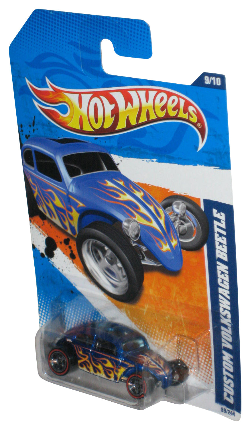 Hot Wheels Heat Fleet '11 9/10 Blue Custom Volkswagen Beetle Car 99/244