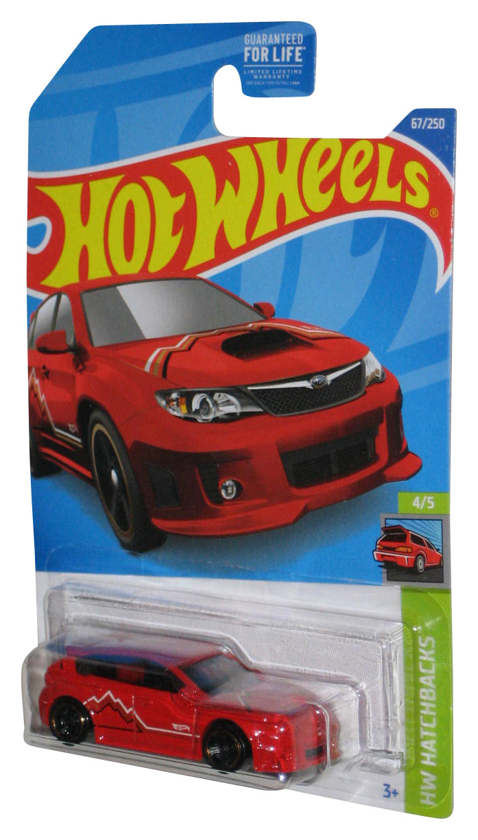Hot Wheels HW Hatchbacks 4/5 (2021) Red Subaru WRX STI Toy Car 67/250