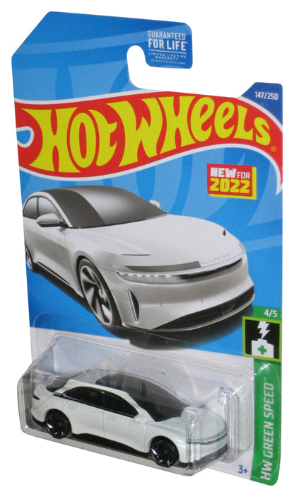 Hot Wheels HW Green Speed 4/5 (2022) White Lucid Air Toy Car 147/250