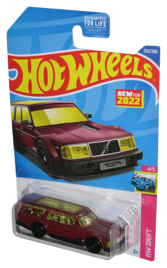 Hot Wheels HW Drift 4/5 (2022) Magenta Volvo 240 Drift Wagon Car 232/250