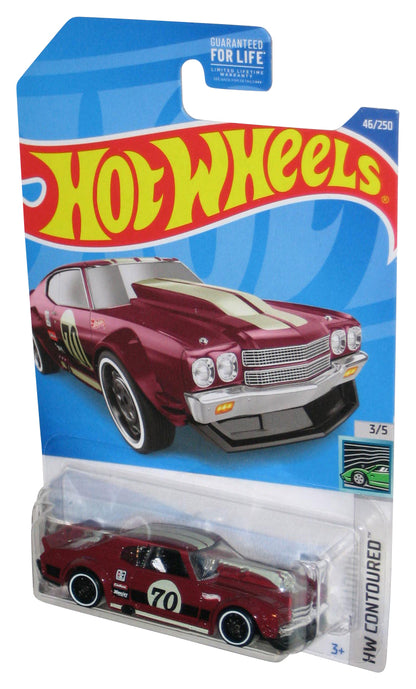 Hot Wheels HW Contoured 3/5 (2021) Maroon '70 Chevy Chevelle Toy Car 46/250