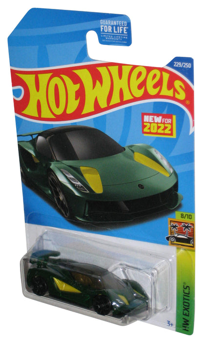 Hot Wheels HW Exotics 8/10 (2022) Green Lotus Elvija Toy Car 229/250