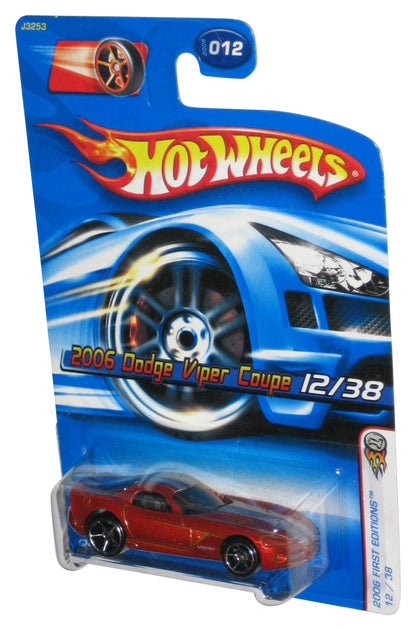 Hot Wheels 2006 First Editions 12/38 Red Dodge Viper Coupe Car 012