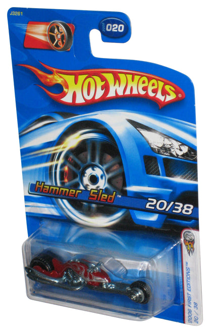 Hot Wheels 2006 First Editions 20/38 Red Hammer Sled Motorcycle Bike #020