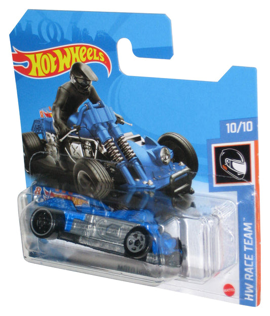 Hot Wheels HW Race Team (2018) Blue Moto Wing Toy 10/10 - (Short Card)