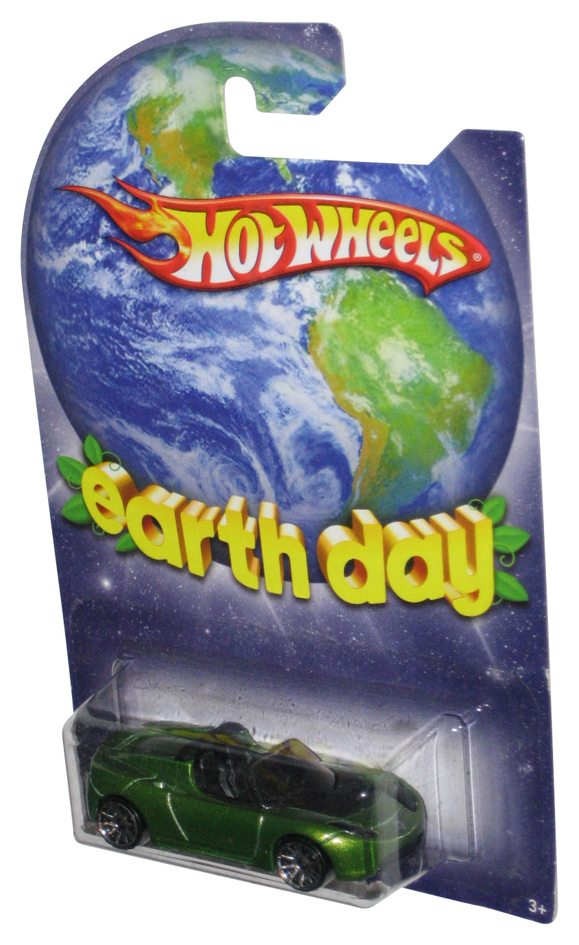 Hot Wheels Earth Day Tesla Roadster Sport (2009) Mattel Green Toy Car