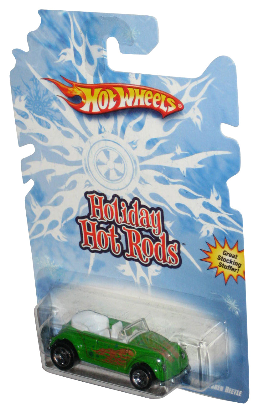 Hot Wheels Holiday Hot Rods (2008) Green Volkswagen Beetle Toy Car