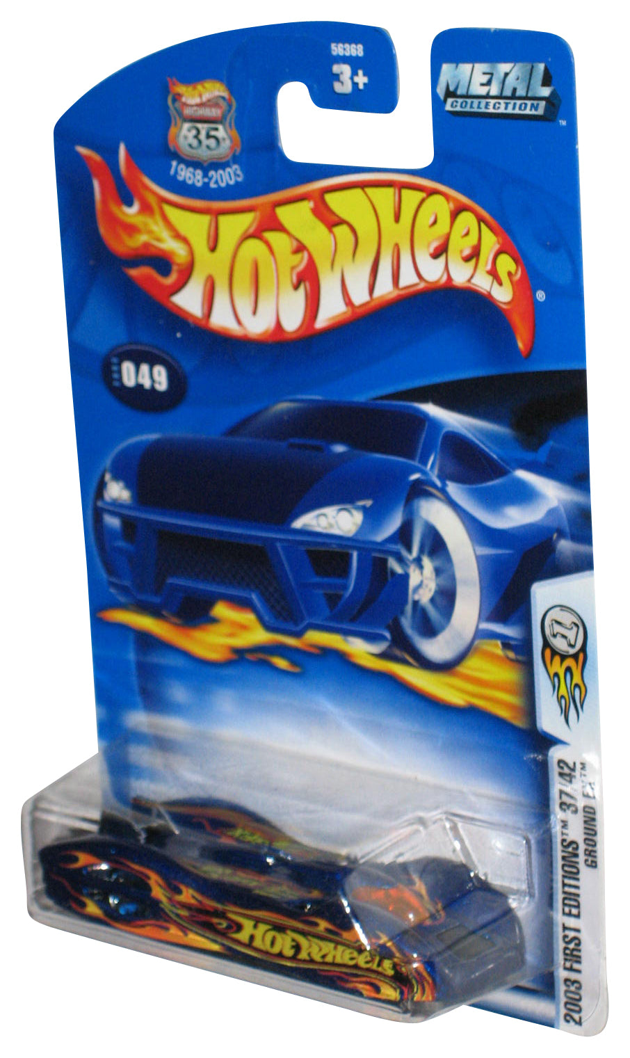 Hot Wheels 2003 First Editions 37/42 Blue Ground FX Toy Car #049