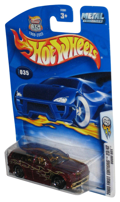 Hot Wheels 2003 First Editions 23/42 Red Boom Box Toy Car #035