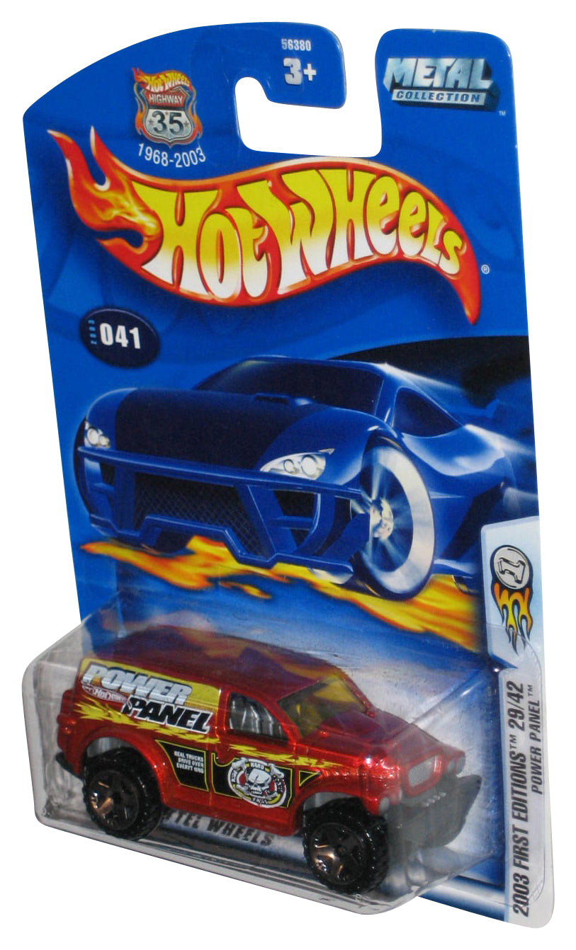 Hot Wheels 2003 First Editions 29/42 Red Power Panel Toy Truck #041
