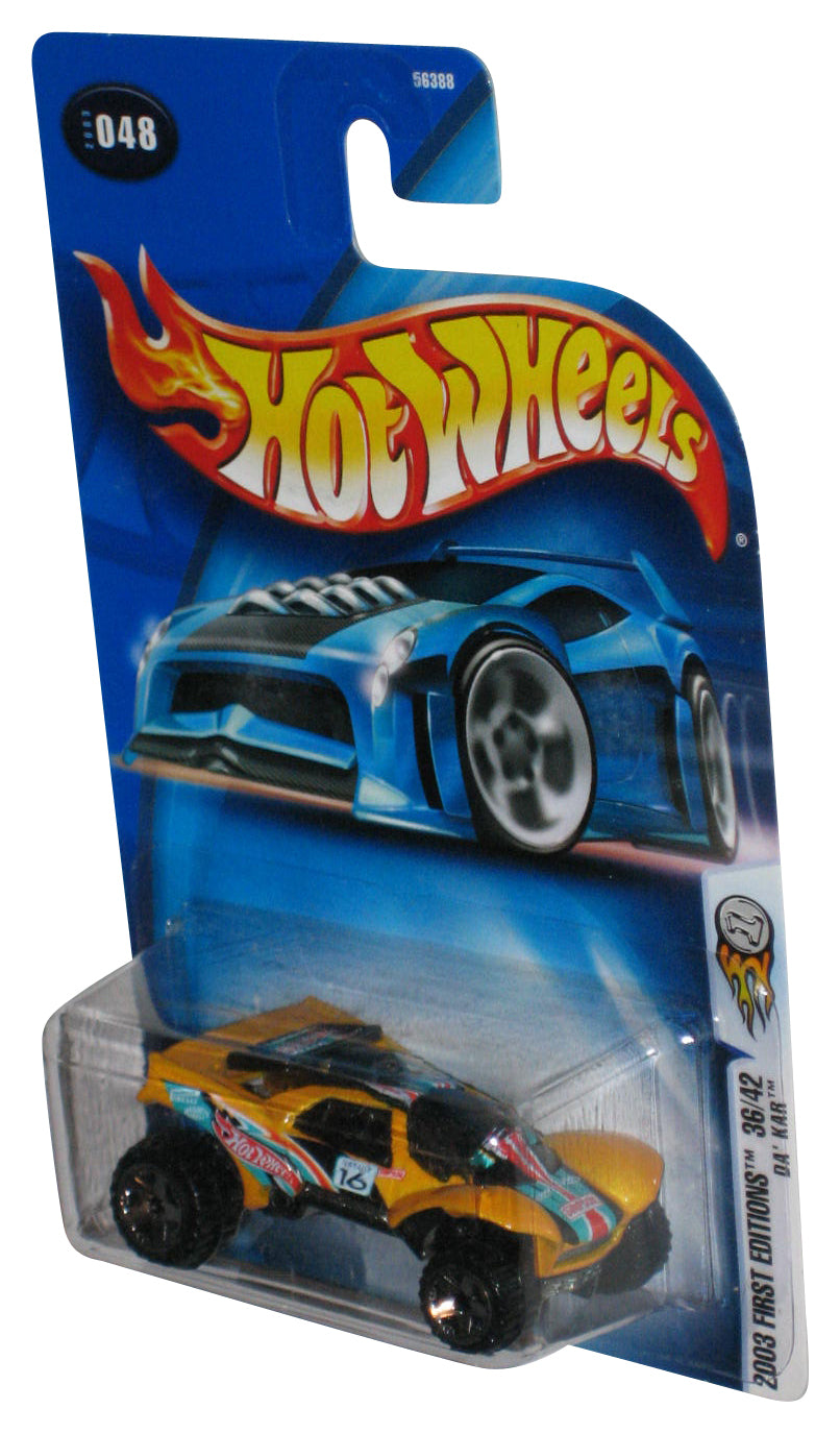 Hot Wheels 2003 First Editions 36/42 Yellow Da' Kar Toy Car #048