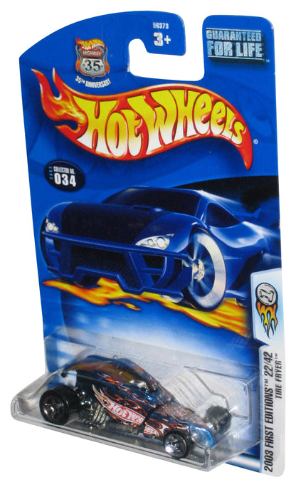 Hot Wheels 2003 First Editions 22/42 Blue Tire Fryer Toy Car #034