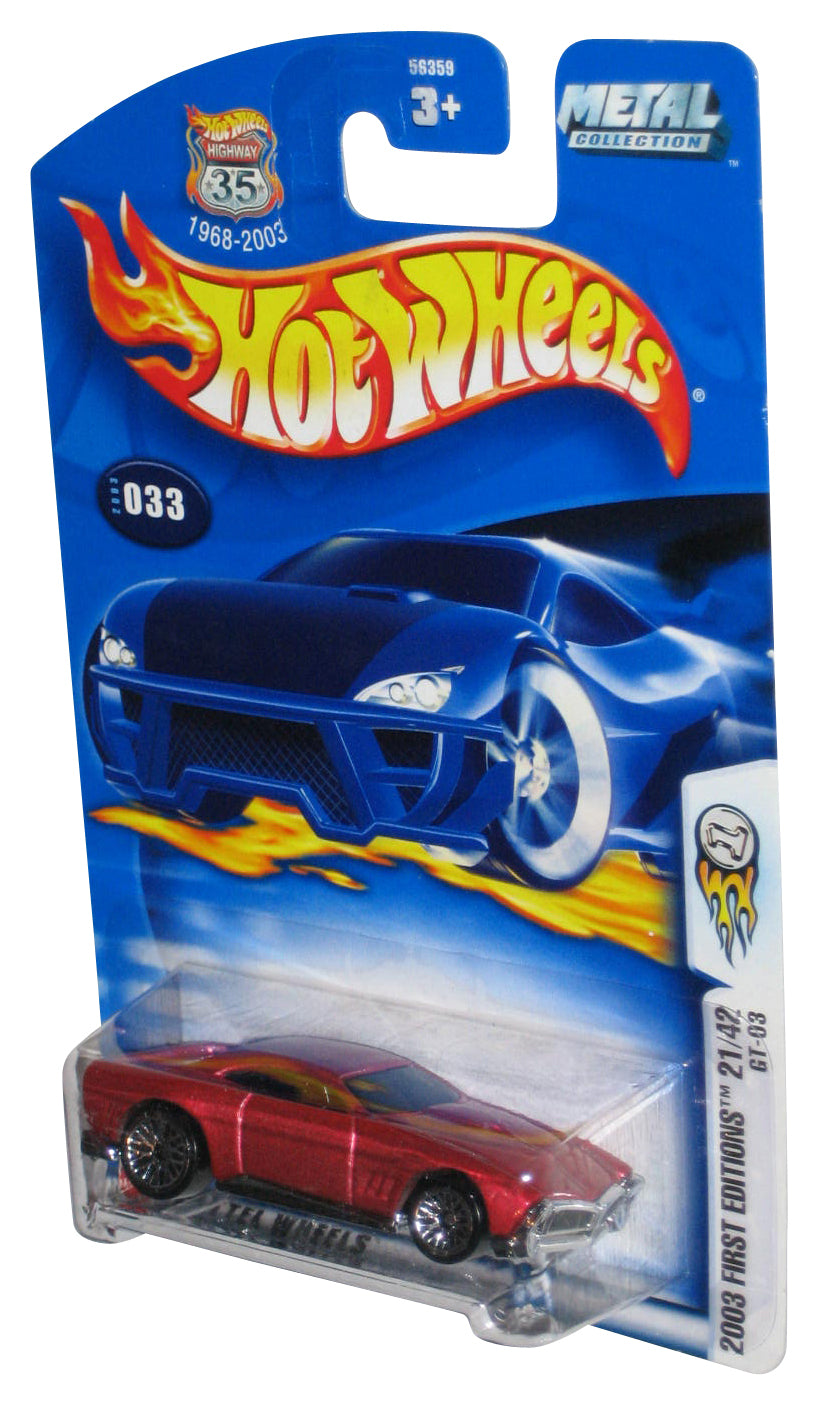 Hot Wheels GT-03 (2003) Mattel Metallic Red Die-Cast Car #033