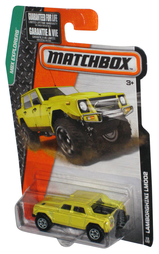 Matchbox MBX Explorers (2014) Yellow Lamborghini LM002 Toy Car 83/120