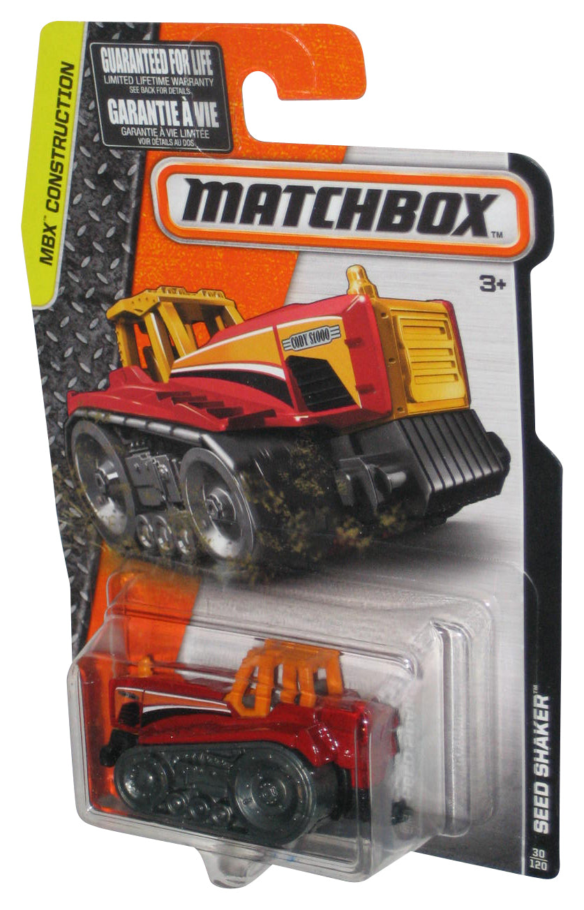Matchbox MBX Construction (2015) Red & Orange Seed Shaker Toy 30/120