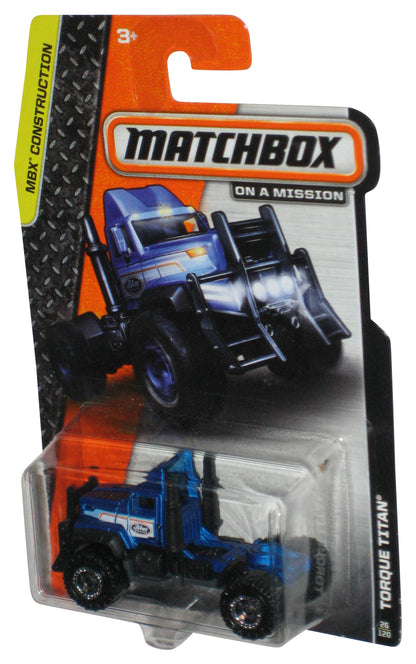 Matchbox MBX Construction (2013) Blue & Black Torque Titan Truck Toy 26/120