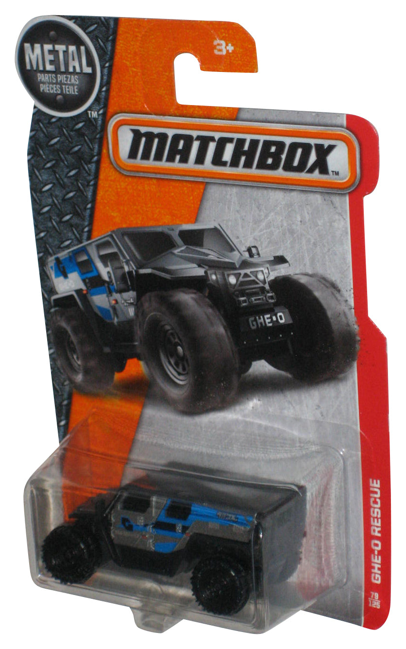 Matchbox Ghe-o Rescue (2016) Mattel Metal Silver Toy Car 79/125 - (Cracked Plastic)
